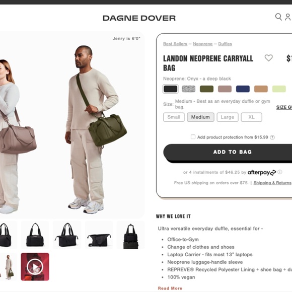 DAGNE DOVER®  |  LANDON CARRYALL™  |  NEOPRENE  |  BLK  |  NEW  | - Picture 2 of 15